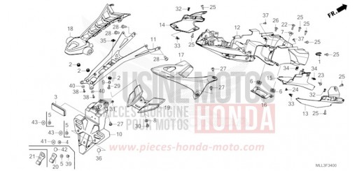 REAR FENDER CB1000SPS de 2025